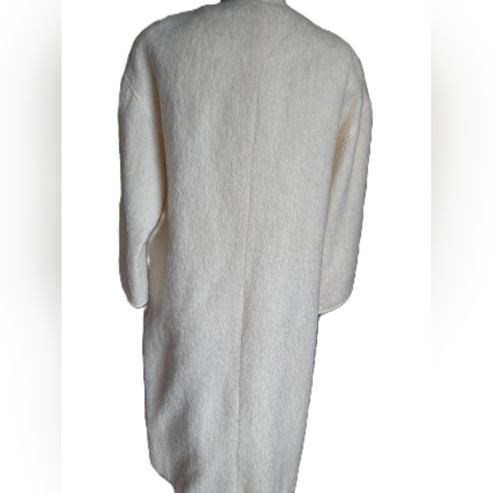 Rare Vintage Talbots Wool/Mohair Cream Coat - Picture 4 of 6